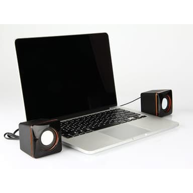 Casse per PC Altoparlanti per Computer Piccole e Potenti Amplificate Audio AUX 3.5 con Jack 2.0