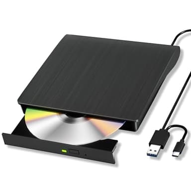Yaeonku Lettore Blu Ray Esterno Lettore DVD/BD/CD Lettura/scrittura Lettore Blu Ray Portatile USB 3.0 e Registratore DVD Type-C 4K Ultra Alta Definizione BluRay Recorder per Win7/8/10/11/MacOS