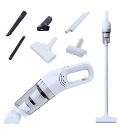 Aspirapolvere Senza Fili Scopa Elettrica 120 W Senza Sacco Ricaricabile Pulizia Casa Auto Tende Divano 108 cm con Accessori