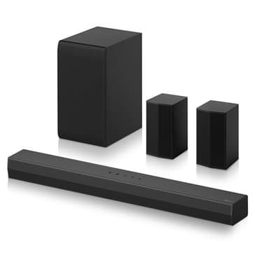 LG S40TR - Soundbar Intelligente, Potenza 400W e 4.1 Canali, con Intelligenza Artificiale, Prodotto Eco Smart Green, Suono Surround Dolby Atmos e DTS