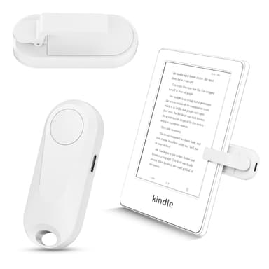 K2 RF Turner di Pagine di Controllo a Distanza per Kindle Reading Volta Pagina per Kindle e Kobo e-reader, per la Lettura di Romanzi e per Scattare Foto (Bianco)