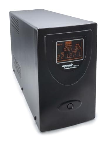 Mach Power Gruppo di continuità line interactive 2000VA/1200W, stabilizzatore AVR, 2 batterie 12V/9Ah, 2 uscite Schuko/Ita, 1 Porta USB, display LCD, struttura in metallo UPS-LIT20MD (2000VA/1200W)