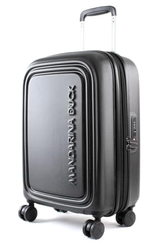 Mandarina Duck Logoduck + Trolley Cabin Exp, Bagaglio Valigia Unisex - Adulto, Nero (Black), 35x55x23/26(LxHxW)
