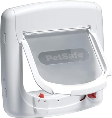 PetSafe Staywell Deluxe, Gattaiola Magnetica con 4 modalità di bloccaggio, Porticina per Gatti, Legno