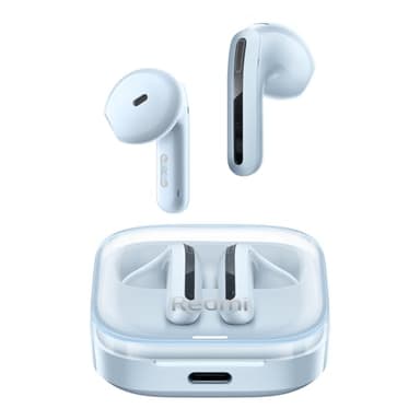 XIAOMI Redmi Buds 6 Active–Auricolari wireless Bluetooth semi-in-ear,Riduzione del rumore a doppio microfono,Fino a 6h+30h di durata della batteria, Bluetooth 5.4, Google Fast Pair-blue