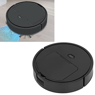 Robot Aspirapolvere con Ricarica USB 3 in 1 E Spazzatrice Automatica Intelligente per La Casa,Robot Spazzante a Basso Rumore da 40 Db, Senza Grovigli, Forte Aspirazione, Sottile, Ideale per Pavimenti