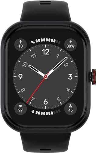 HONOR Smartwatch Choice, fitness tracker, cardiofrequenzimetro, SpO2, display AMOLED da 1,95", 12 giorni di standby, orologio con chiamata Bluetooth, GPS, 5ATM, Nero