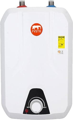 FVSTR 2,5 galloni 8 l 3 kW spina EU scaldabagno elettrico, scaldabagno intelligente, solo lavaggio boiler, elimina il tempo di acqua calda – Montaggio a scaffale, a parete o a pavimento