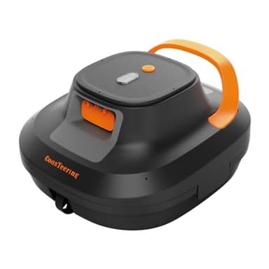 (2024 New) Coasteering - Batteria per robot da piscina senza fili, batteria per aspirapolvere, 120 minuti di pulizia, 2 motori senza spazzole, parcheggiatore autonomo, avvio one-touch, detergente per