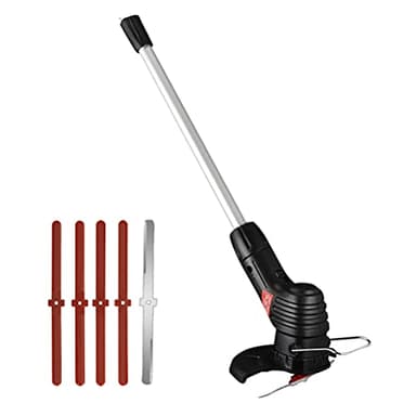 Tianbi Tagliaerba elettrico a batteria, tagliaerba da giardino, strumento ricaricabile con manico telescopico regolabile