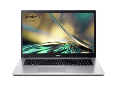 Acer Aspire 3 A317-54-73VM, Computer portatile 17,3" Full HD IPS, PC portatile (Intel Core i7-1255U, RAM 16 GB, SSD 512 GB, Intel Iris Xe Graphics, Windows 11), Laptop Grigio, Tastiera AZERTY