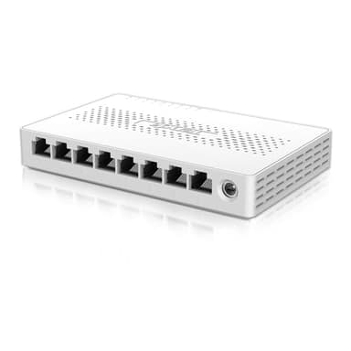 Tenda Switch Ethernet 2.5 Gigabit 8 Porte Switch di Rete LAN(Plug & Play, Unmanaged, Funzionamento silenzioso, Scocca in Plastica, Ideale per NAS 2.5G, Server, AP WiFi 6/7, Computer) (SE108)