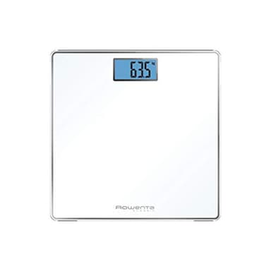 Rowenta BS1501 Classic Bilancia Pesapersone Digitale in Vetro Temperato, 31x31 cm, Graduazione di Precisione Ogni 100g, Funzioni Intelligenti, Ampio Display, Batterie Incluse