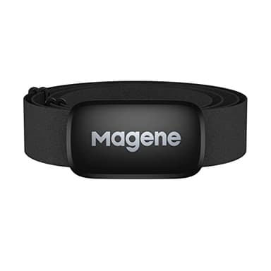 Magene H64 Cardiofrequenzimetro Nuova Versione, Fascia Toracica con sensore di frequenza cardiaca, Protocollo Ant+/Bluetooth, Compatibile con App iOS/Android