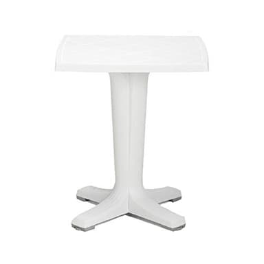 Nardi Marte Tavolo Quadrato Cm 65x65 Colore Bianco In Polipropilene