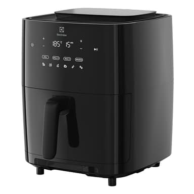 Electrolux Friggitrice ad aria EAF7SB - Capacità 7L - Funzione vapore - Friggitrice aria Rivestimento antiaderente - 1700W - 8 programmi - Lavabili in lavastoviglie - 0-60m - 80-200°