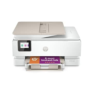 HP Envy Inspire 7920e 242Q0B, Stampante Multifunzione a Getto d'Inchiostro A4 a Colori, Fronte/Retro Automatico, 22 ppm, Wi-Fi, 3 Mesi di Inchiostro Instant Ink Inclusi, Bianca