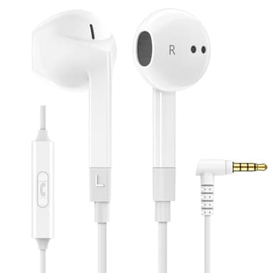 LUDOS FEROX Auricolari In-Ear Cuffie, Cuffiette con Filo e Microfono, 5 Anni di Garanzia, Cuffie Isolamento Acustico, Cuffiette Cellulare, Jack 3,5 mm per iPhone, iPad, Apple, Samsung, Huawei