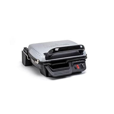 Moulinex UltraCompact Bistecchiera, Griglia da Interno e Barbecue, Griglia Elettrica da 2000 W, Termostato, Piastre Antiaderenti, Vaschetta Raccogli Grassi, GI305D
