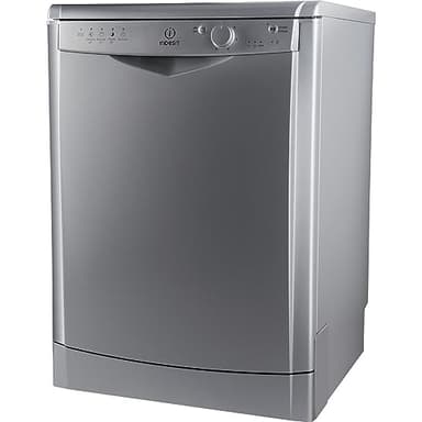 Indesit DFG 15B1 S IT Lavastoviglie (Independent, 60 cm, Bottoni, ruotabile, 1,28 m), Argento