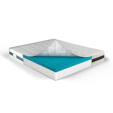 MUUN - Materasso Letto Matrimoniale 160x190 cm, Altezza 21 cm, in Memory Foam, Anallergico e Ipoallergenico, Isola Il Movimento, Bassa Manutenzione, Flessibile e Morbido, GARANTITO 20 ANNI, Mod. IRIS