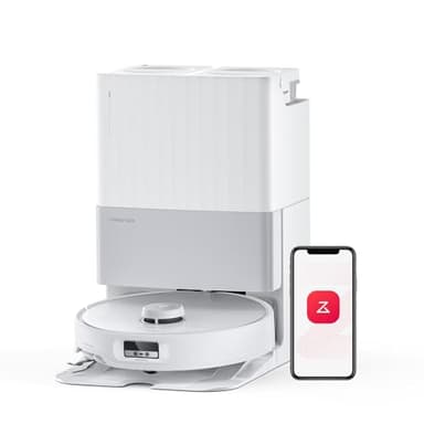 roborock Qrevo Edge Robot Aspirapolvere Lavapavimenti con Mappatura, 18.500 Pa, Telaio AdaptiLift all'avanguardia nel Settore, Doppio Sistema Antigroviglio, Pulizia dagli Angoli ai Bordi, Hello Rocky