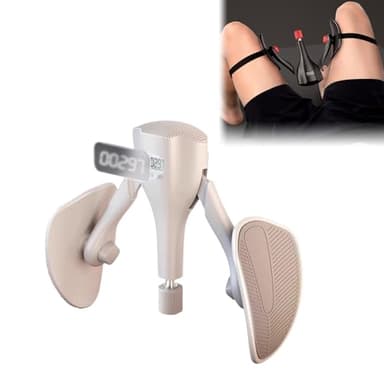 MDDKOP Upgraded Trainer per Cosce 7KG-45KG Resistenza Regolabile Thigh Master Trainer per Il Pavimento Pelvico Kegel per Uomo Pavimento Pelvico Allenamento Attrezzo per Glutei(Gray)