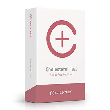 Test del Colesterolo di CERASCREEN – Determina il tuo HDL, LDL, il colesterolo totale, i trigliceridi e il rapporto LDL/HDL velocemente e facilmente da casa | Ordina il test del colesterolo online