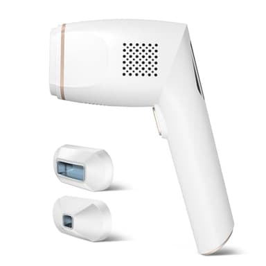 Epilatore Luce Pulsata Professionale con Impulsi Luce Infiniti e 2 Accessori per Viso Corpo Gambe Ascelle Zona Bikini - IPL Depilazione Macchina