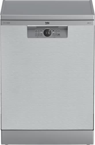 Beko - BDFN26441XC - Lavastoviglie Beyond a Libera Installazione, 14 Coperti, Funzione Antibatterica HygieneIntense+ - Pearl Inox, 59,8 x 60 x h85 cm