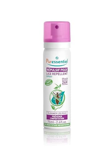 Puressentiel - SOS Pidocchi - Spray Preventivo - Per la prevenzione quotidiana - Crea un ambiente sfavorevole all'insediamento di pidocchi - Attivo 100% di origine naturale - 75 ml