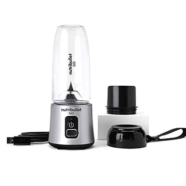 Nutribullet Frullatore senza fili 1638 GO (argento), 17,8 cm* 9,0 cm* 9,0 cm