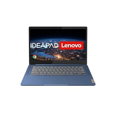 Lenovo Chromebook IdeaPad Slim 3 | Display Full HD da 14" | MediaTek Kompanio 520 | 4 GB RAM | 64 GB SSD | Scheda grafica ARM Mali-G52 | Chrome OS | QWERTZ | Blu