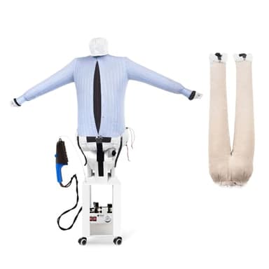 EOLO Stiracamicie Pantaloni SA18 SP INOX Professionale Robot Stira Facile Asciuga Automatico Camicie Stirasciugatrice Spazzola a Vapore Caldaia Manichino Made in Italy Garanzia 5 Anni Efficienza A++