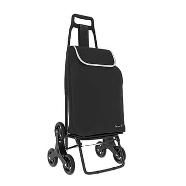 Leonardo - trolley per la spesa , carrello per la spesa con Tre Ruote Girevoli Saliscale , Trolley Portaspesa con chiusura a strappo , borsa Rimovibile.