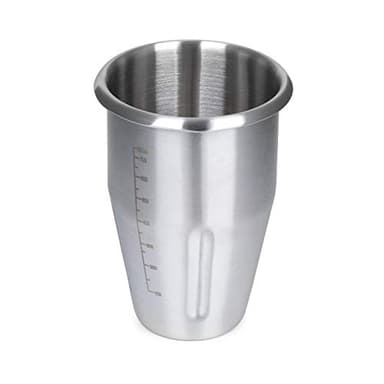 KLARSTEIN Kraftpaket Pro - Bicchiere in Acciaio Inox, Accessorio, Ricambio, Capacità: 1 Litro, Bicchiere per Miscelare, Acciaio Inox, Argento