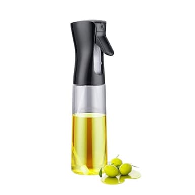 GRIFEMA Spruzzino olio per friggitrice aria 300ml Spray Olio Cucina Antigoccia, Oliera di Vetro con Dispenser Accessori Friggitrice Senza Olio, GE2002B-300