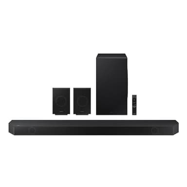 Samsung HW-Q990D Sound Bar 11.1.4 canali con suono Dolby, espansione del suono surround, suono adattivo, subwoofer wireless, 2024