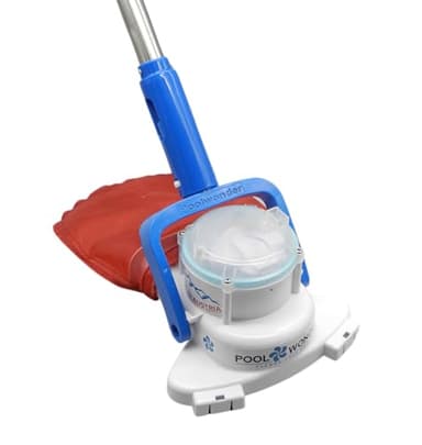 Poolwonder Cleverix - Aspirapolvere per piscina a batteria, super maneggevole, prodotto in Austria con asta da 2 m
