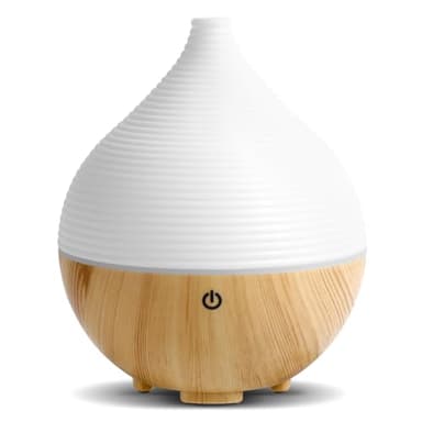 AiQInu Diffusore di Oli Essenziali, 160ml Diffusore di Aromi Umidificatore Ambiente Con LED a 7 colori, Ultrasuoni Aromaterapia Diffusore,Spegnimento automatico,Senza BPA