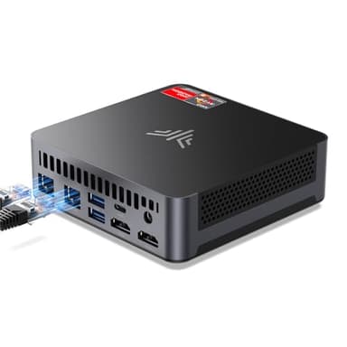 NiPoGi AM21 Mini PC ΑΜD Ryzen 9 6900HX (8C/16T, Biz a 4,9 GHz), Mini computer 16 GB DDR5 4800 MHz + 512 GB NVMe PCIe3.0 SSD,WiFi6/BT5.2/Triple Display Desktop PC 4K@60Hz/HDMI + Type-C