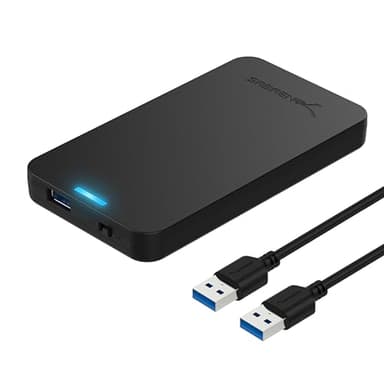 SABRENT Case SSD/HDD Hard Disk Esterno da SATA 2.5'' a USB 3.0 Gen 1, [Supporto UASP SATA III] Nero (EC-UASP)