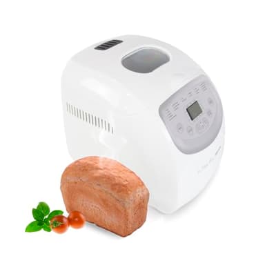 PRIXTON Macchina per il pane e pizza La Petite Bakery, Panificatrice con 19 Programmi, 3 Livelli di Tostatura, Capacità 1000 g, Schermo con Pulsanti e Timer, Potenza 650 Watt