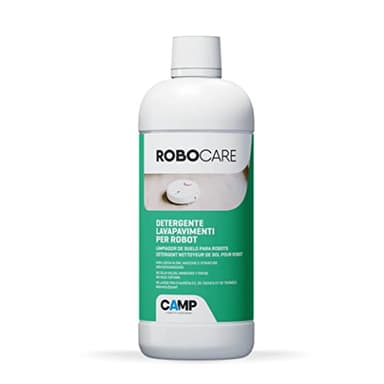 CAMP Robo Care - Detergente Robot Lavapavimenti ad Azione Igienizzante, Detersivo Pavimenti Profumato Non Schiumogeno - Pulisce A Fondo, Compatibile con Tutti i Robot, Prodotti Pulizia Casa, 750 ml