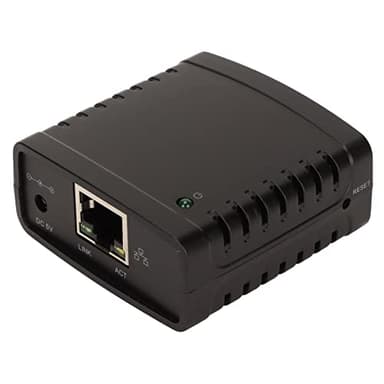 Server di Stampa USB, Server di Stampa TCP IP LPR, Porta LAN RJ45 Standard da 10 Mbps 100 Mbps USB Wireless Extender Printer Network Sharer, per Smart TV, Stampante, Console di Gioco, Fotocamera,(EU)
