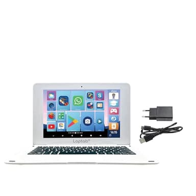 Lexibook LAPTAB® 10, Laptop con touch screen, Progettato per tutta la famiglia, Contenuti educativi e divertenti, Powered by Android™, Controllo genitori, Ultra sottile e leggero, LT10IT