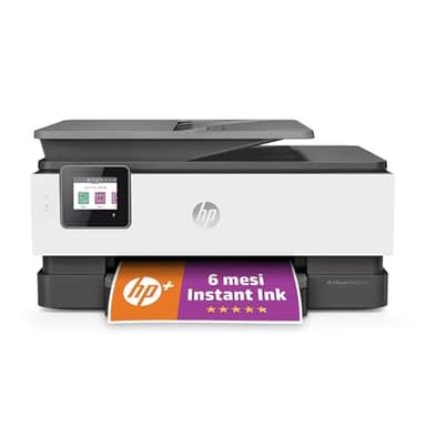 HP OfficeJet Pro 8022e 229W7B, Stampante Multifunzione a Getto d'Inchiostro A4 a Colori, Fronte e Retro Automatico, 29 ppm, Wi-Fi, 6 Mesi di Inchiostro Instant Ink Inclusi, Nera