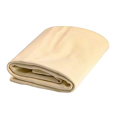 PAEFIU Pelle di Daino per Auto Professionale, 60 x 40 cm Pulizia Auto Panno Asciugatura Auto Pelle di Daino Irregolare Senza Pelucchi Senza Graffi Lucidatura