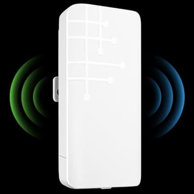 Ripetitore WiFi da Esterno, 300M Outdoor Amplificatore WiFi Potente con Porta LAN, 2.4GHz Wi-Fi Extender IP65 Impermeabile, Compatibile con Modem Router Wi-Fi