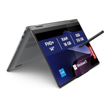 Lenovo IdeaPad 5 (2 in 1) Notebook Touch 14", Display WUXGA (1920x1200), Intel Core i5-13420H, 16GB RAM, 512GB SSD M.2, Grafica Intel UHD Graphics, WiFi 6, Windows 11, Digital Pen 2 Inclusa- Luna Grey